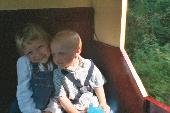 Kids on a train