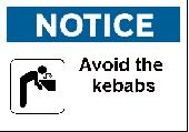 Warning signs